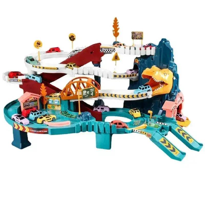 Dinosaur Rail Car Building Adventure Interactive Playset - ToylandEU