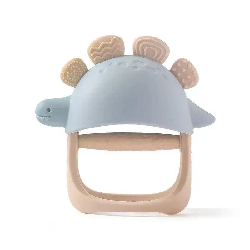  Dinosaur Silicone Teether For Babies 0-36 Months Latex Free BPA PVC Free Rattle Toy -  ToylandEU™