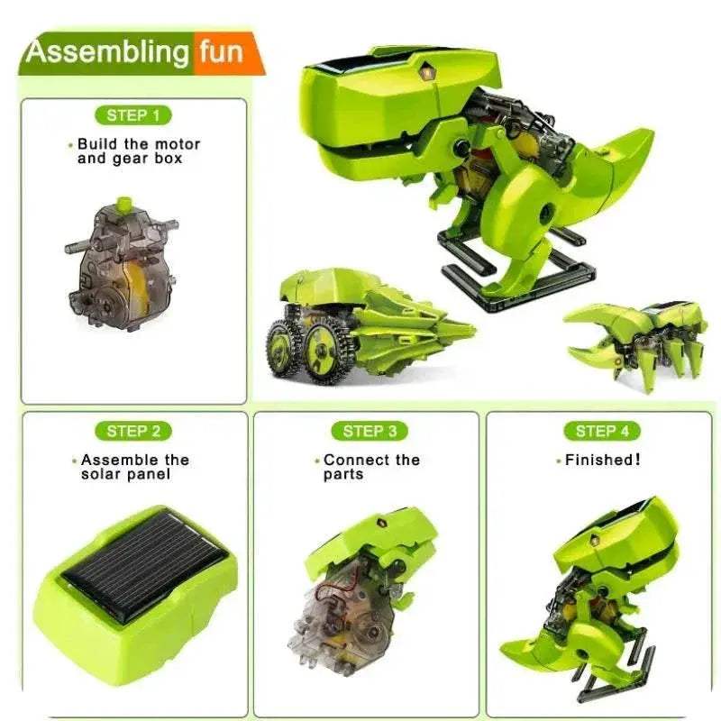 Dinosaur Solar Energy Powered STEM Toy Robotica Kit for Children Boys - ToylandEU