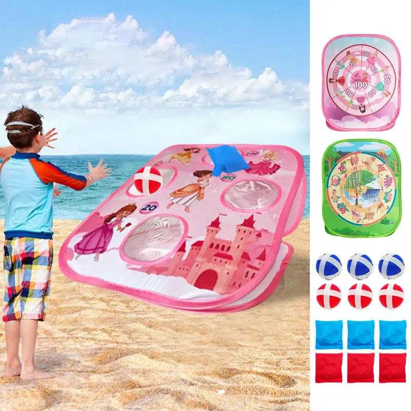 Dinosaur-Themed Double-Sided Bean Bag Toss Game for Family Parties and Outdoor Fun - ToylandEU