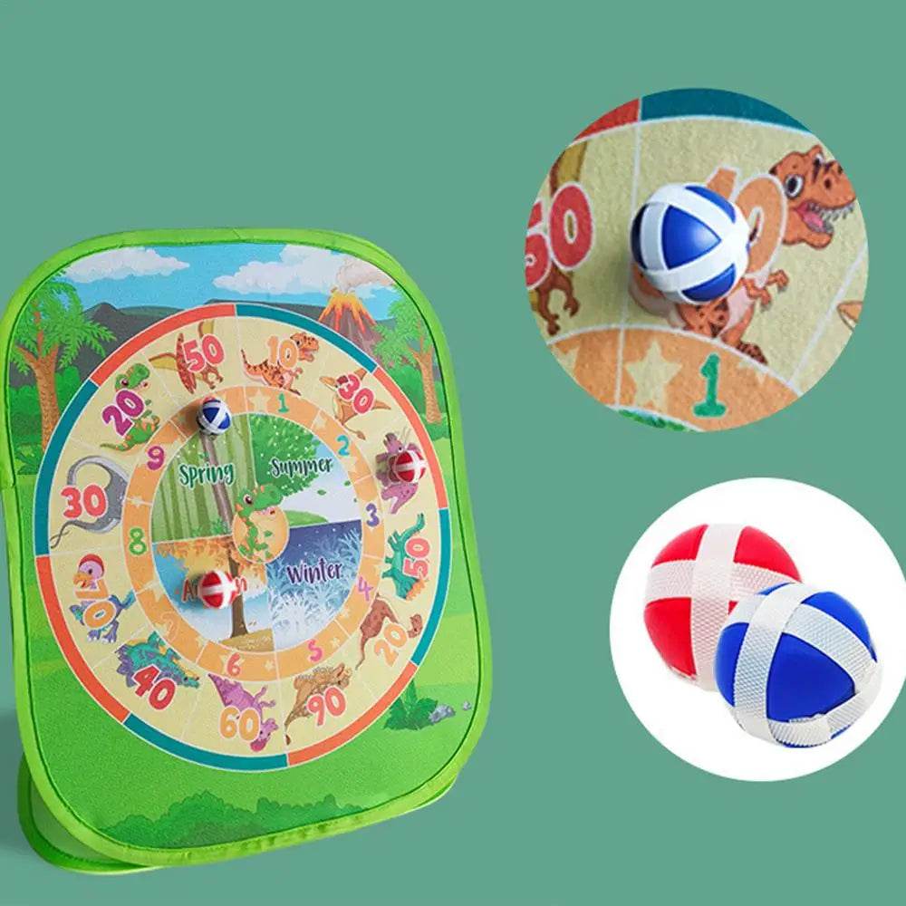 Dinosaur-Themed Double-Sided Bean Bag Toss Game for Family Parties and Outdoor Fun - ToylandEU