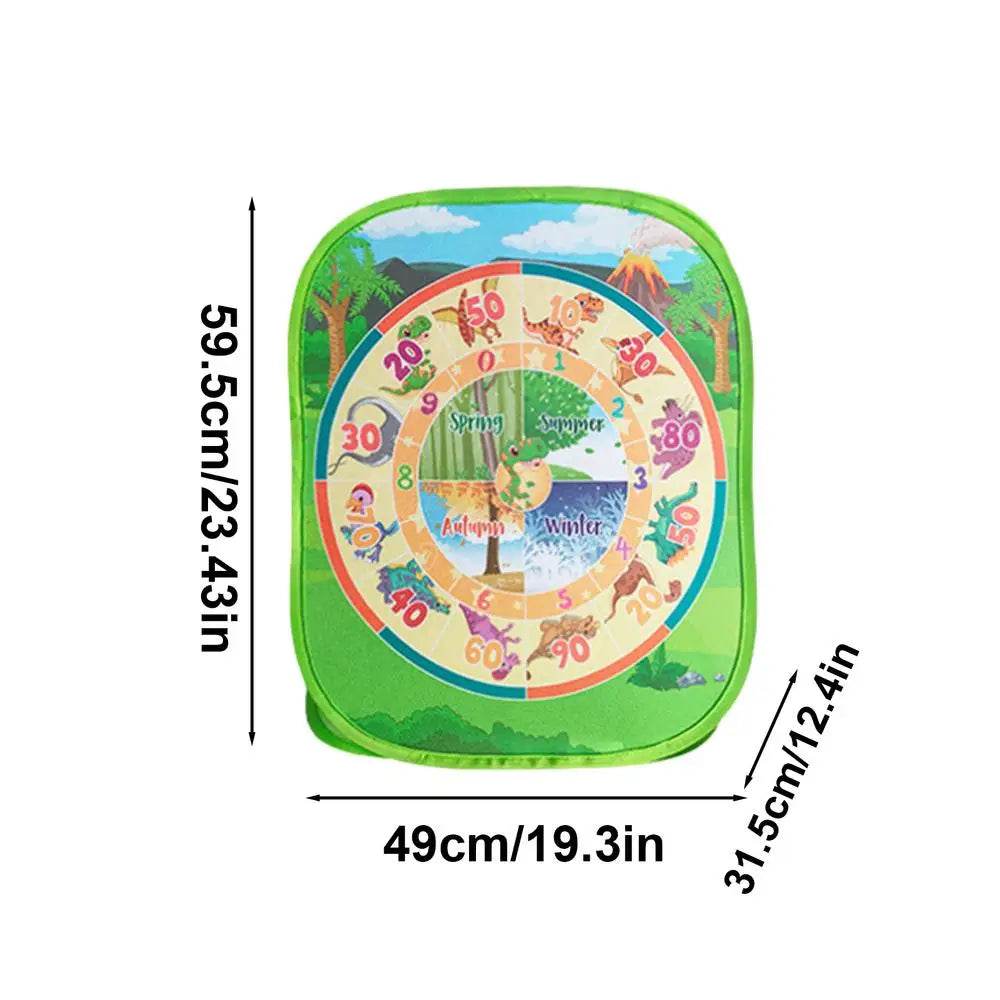 Dinosaur-Themed Double-Sided Bean Bag Toss Game for Family Parties and Outdoor Fun - ToylandEU