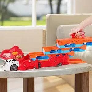  Dinosaur Transport Truck Set with 8 Race Cars and Ejection Track Toy for Kids Ages 3+ -  ToylandEU™