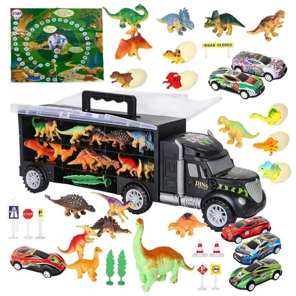  Dinosaur Transport Truck Toy for Kids - Fun Dino Carrier Adventure! -  ToylandEU™