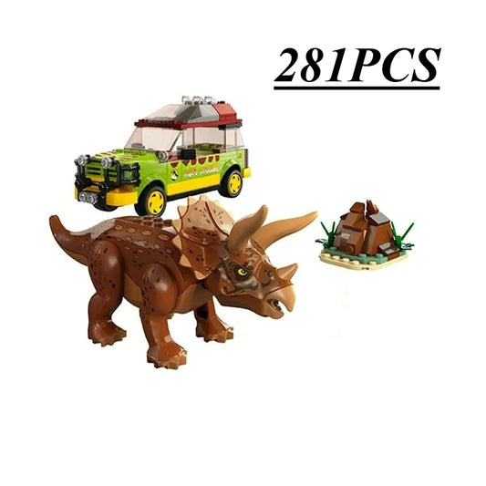Dinosaur Triceratops Building Blocks Set For Kids Educational STEM Toy - ToylandEU