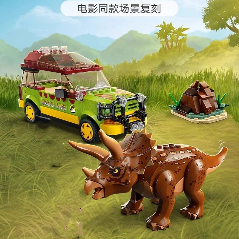 Dinosaur Triceratops Building Blocks Set For Kids Educational STEM Toy - ToylandEU