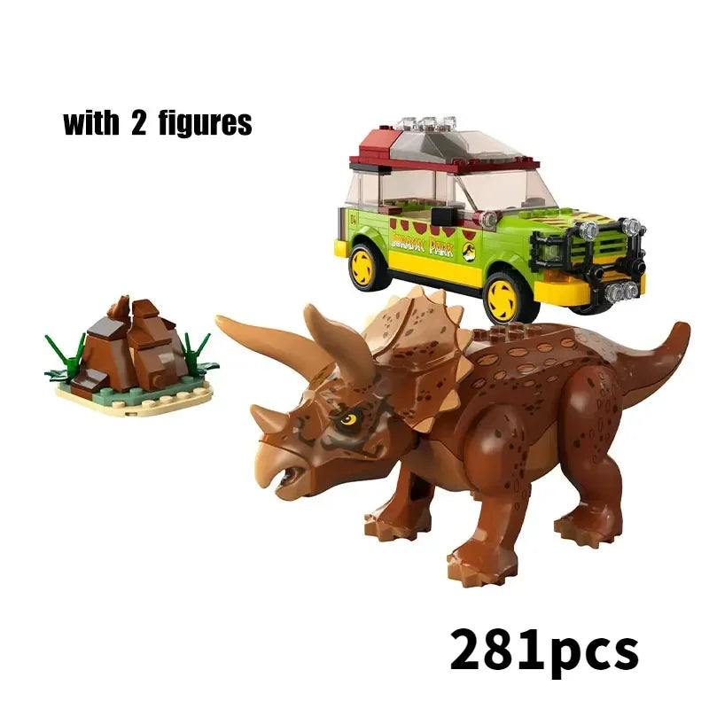 Dinosaur Triceratops Building Blocks Set For Kids Educational STEM Toy - ToylandEU