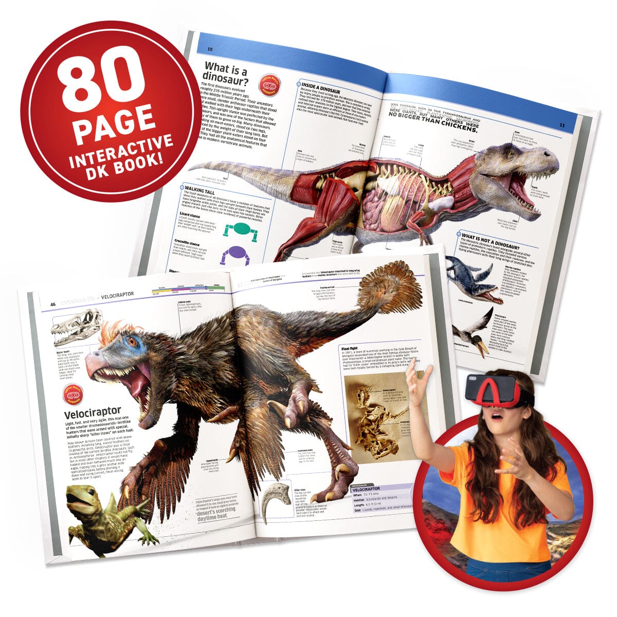 Dinosaur VR Kit | VR Goggles & DK Book | Toylandeu™