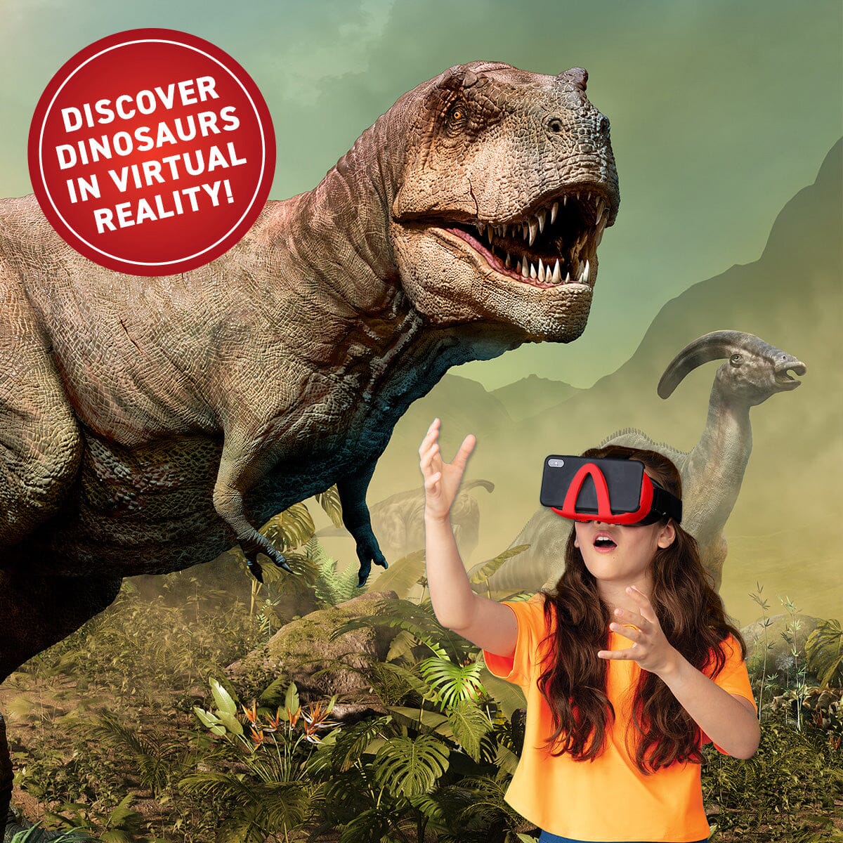 Dinosaur VR Kit | VR Goggles & DK Book | Toylandeu™