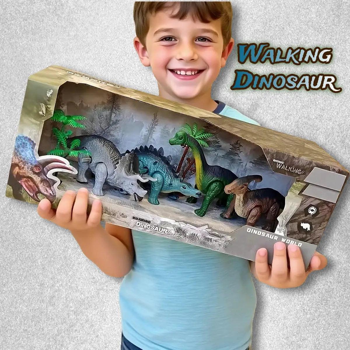  Dinosaur Windup Toy Gift Set Walking Action For Kids -  ToylandEU™