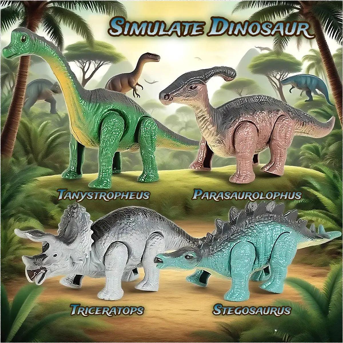  Dinosaur Windup Toy Gift Set Walking Action For Kids -  ToylandEU™