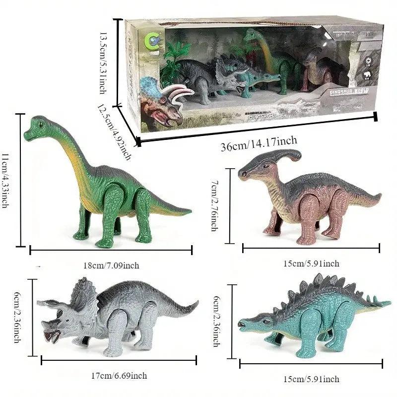  Dinosaur Windup Toy Gift Set Walking Action For Kids -  ToylandEU™