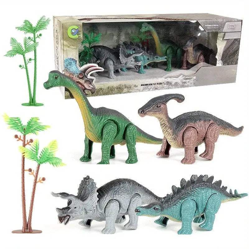  Dinosaur Windup Toy Gift Set Walking Action For Kids -  ToylandEU™