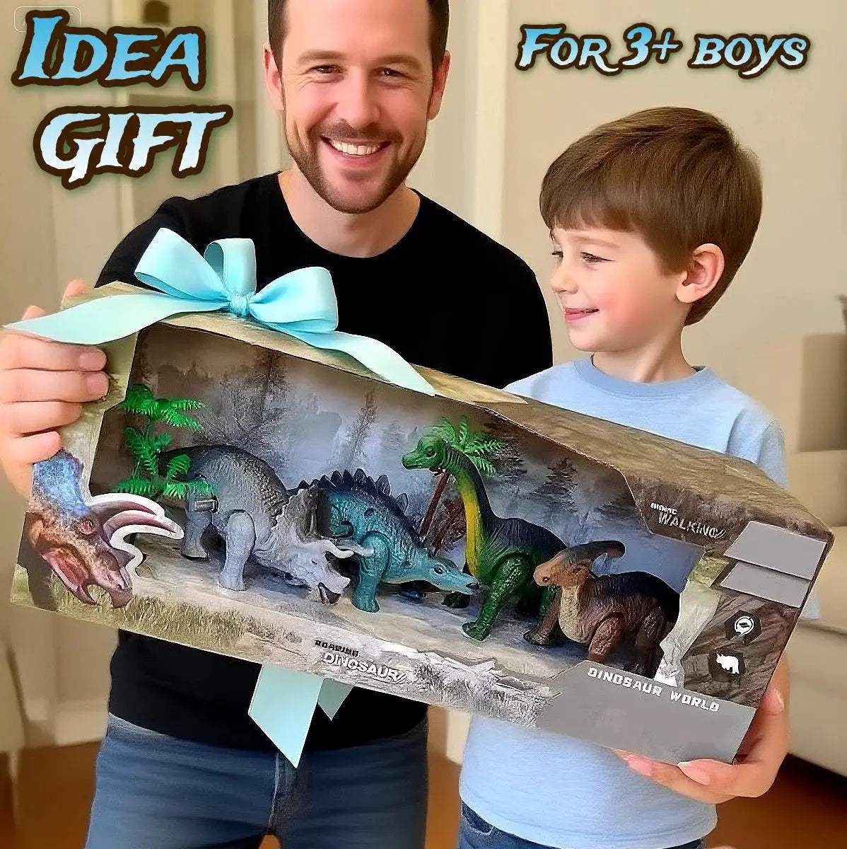  Dinosaur Windup Toy Gift Set Walking Action For Kids -  ToylandEU™