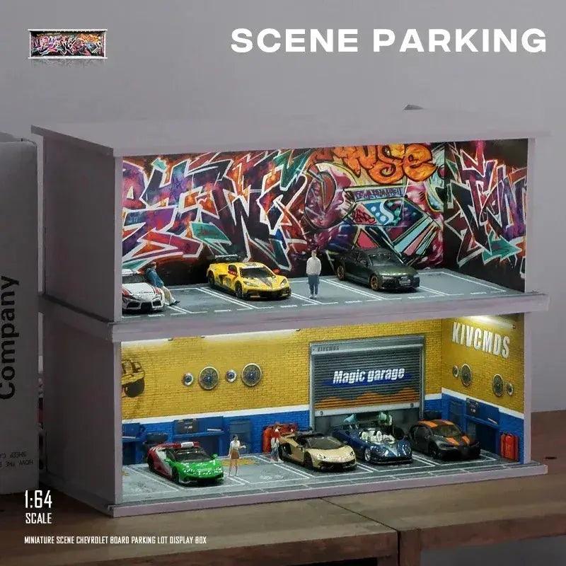  1/64 Garage Diorama With Lighting For Model Scenery -  ToylandEU™