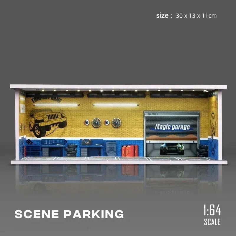  1/64 Garage Diorama With Lighting For Model Scenery -  ToylandEU™