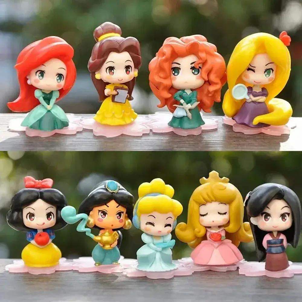 Disney Princess 9 Piece Kawaii Figurines Set 2 Inch - ToylandEU