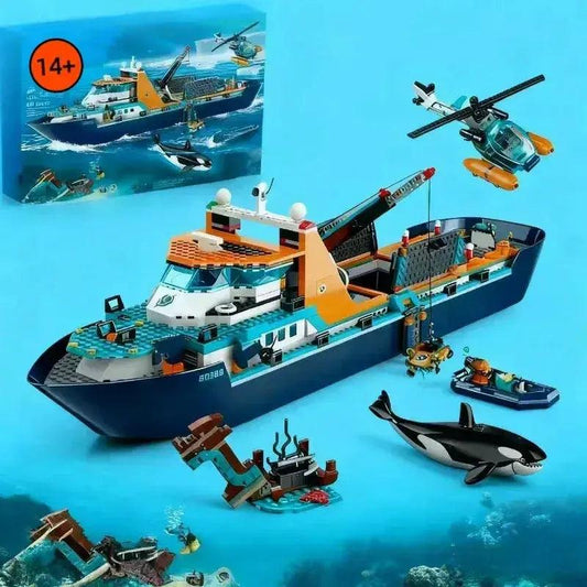  Disney Arctic Explorer Building Blocks Boat Set Deluxe -  ToylandEU™