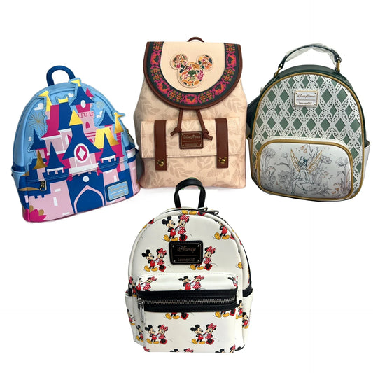 Disney Cartoon Castle Kids Backpack Floral Travel Friendly - ToylandEU