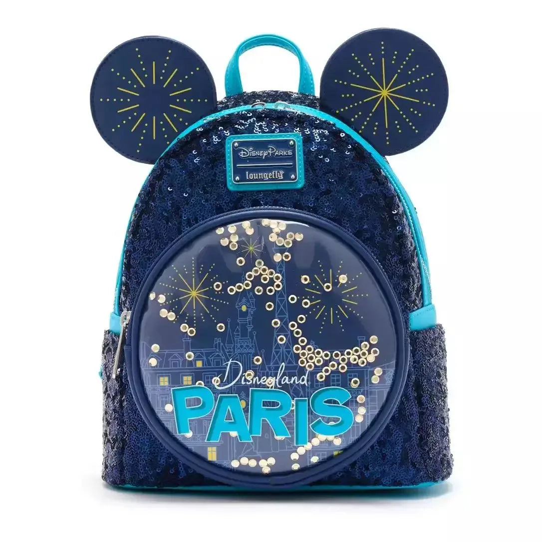 Disney Cartoon Castle Kids Backpack Floral Travel Friendly - ToylandEU
