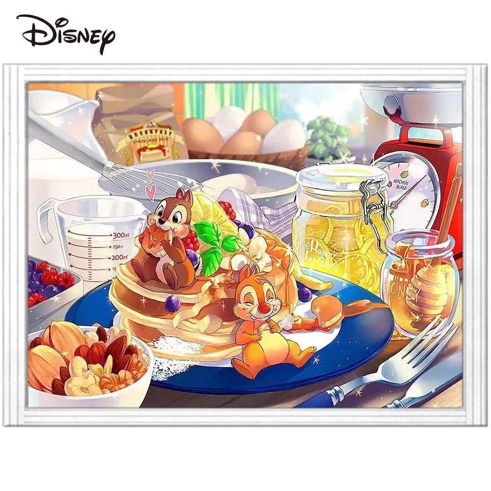  Disney Chip & Dale Cross Stitch Kit - 14ct Counted Fabric Art for Handmade Projects and Gifts -  ToylandEU™