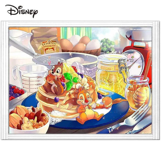  Disney Chip & Dale Cross Stitch Kit - 14ct Counted Fabric Art for Handmade Projects and Gifts -  ToylandEU™