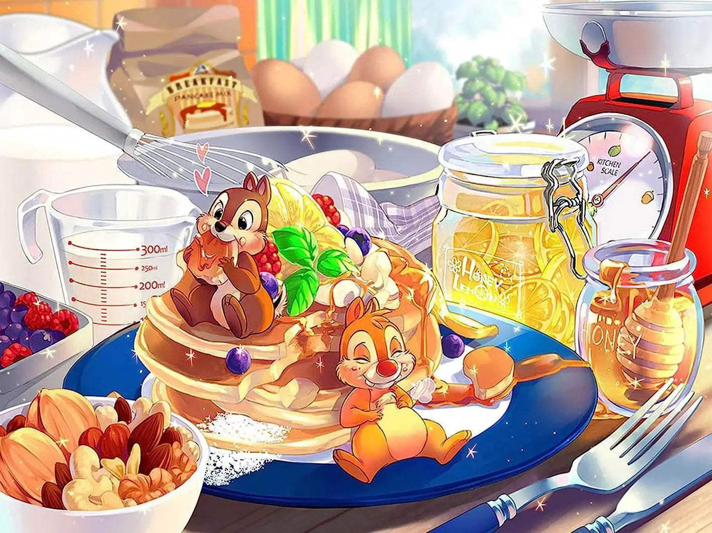  Disney Chip & Dale Cross Stitch Kit - 14ct Counted Fabric Art for Handmade Projects and Gifts -  ToylandEU™