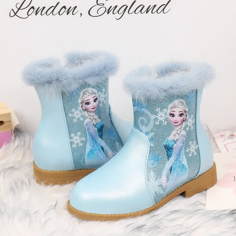 Disney Elsa Girls Winter Boots With Cozy Fur Lining - ToylandEU