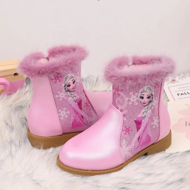 Disney Elsa Girls Winter Boots With Cozy Fur Lining - ToylandEU