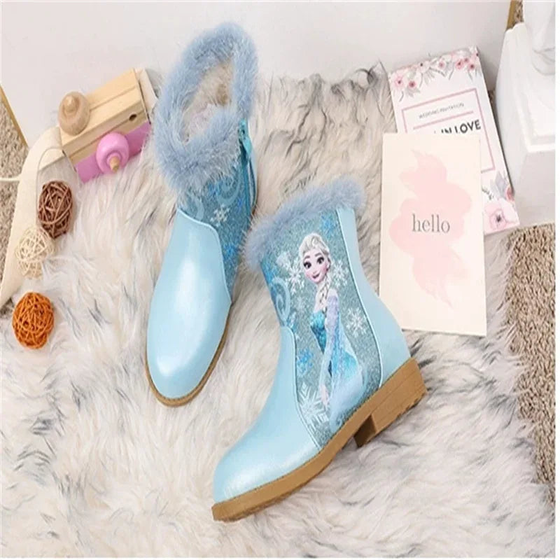 Disney Elsa Girls Winter Boots With Cozy Fur Lining - ToylandEU