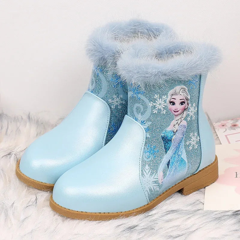 Disney Elsa Girls Winter Boots With Cozy Fur Lining - ToylandEU