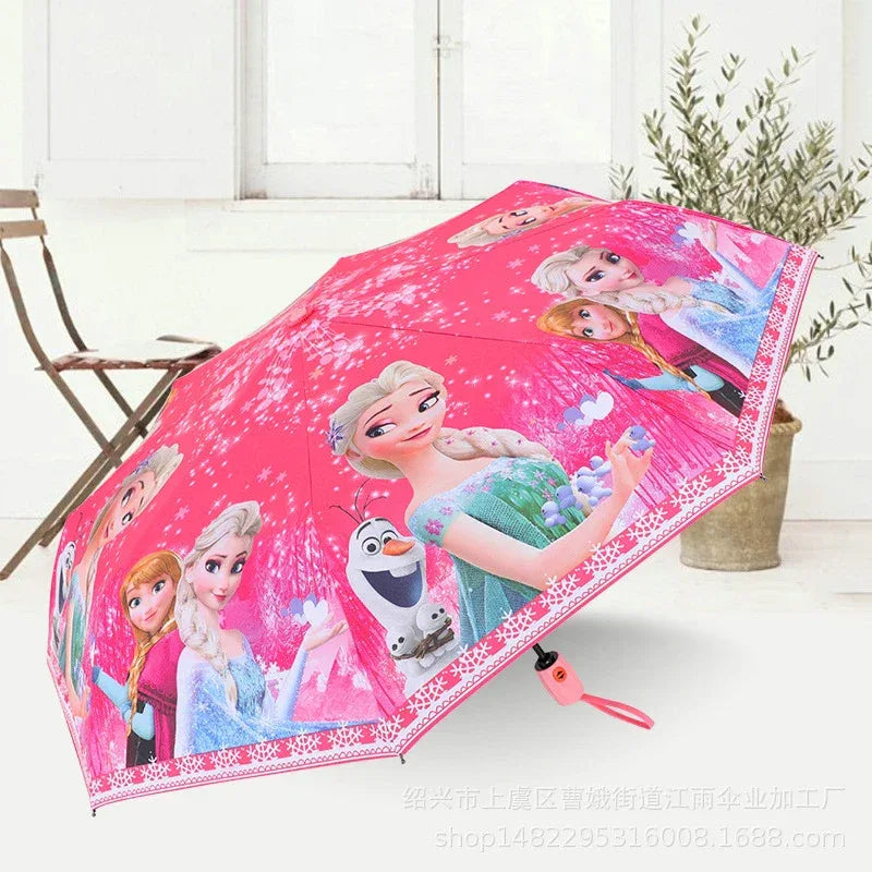 Disney Frozen Auto Open Kids Umbrella Windproof Travel - ToylandEU