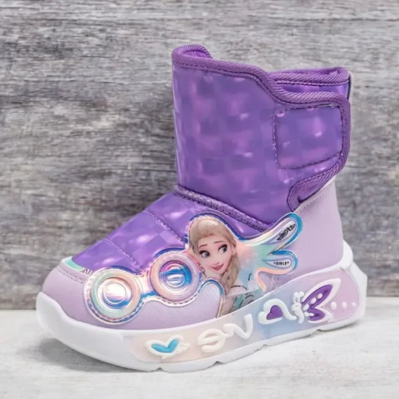 Disney Frozen Elsa Kids Snow Boots Waterproof Non Slip - ToylandEU
