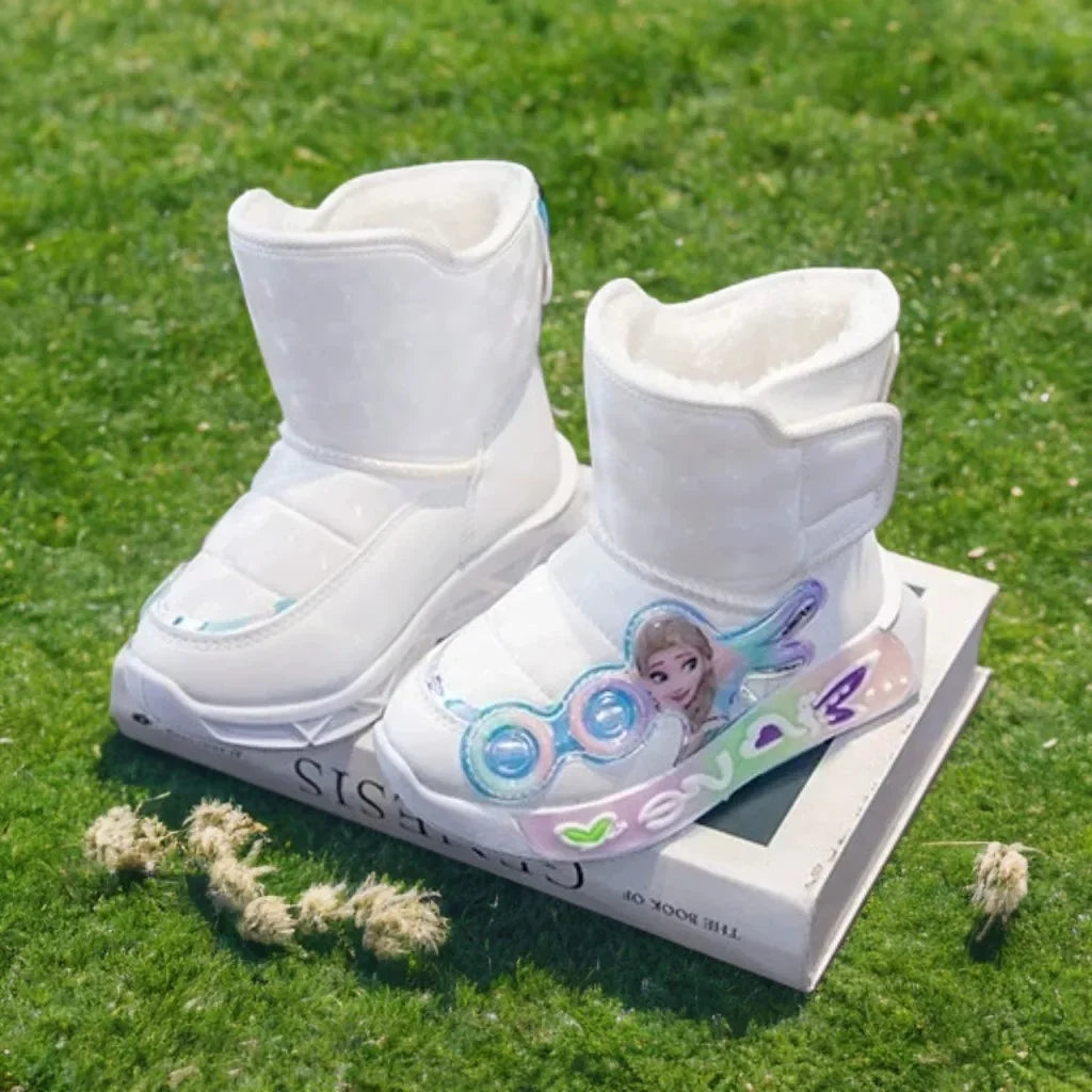 Disney Frozen Elsa Kids Snow Boots Waterproof Non Slip - ToylandEU