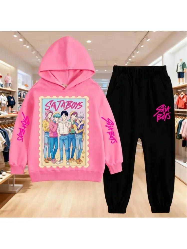 Disney Kids 2 Piece Pullover Hoodie And Pants Set Polyester Unisex 7 To 13Y - ToylandEU