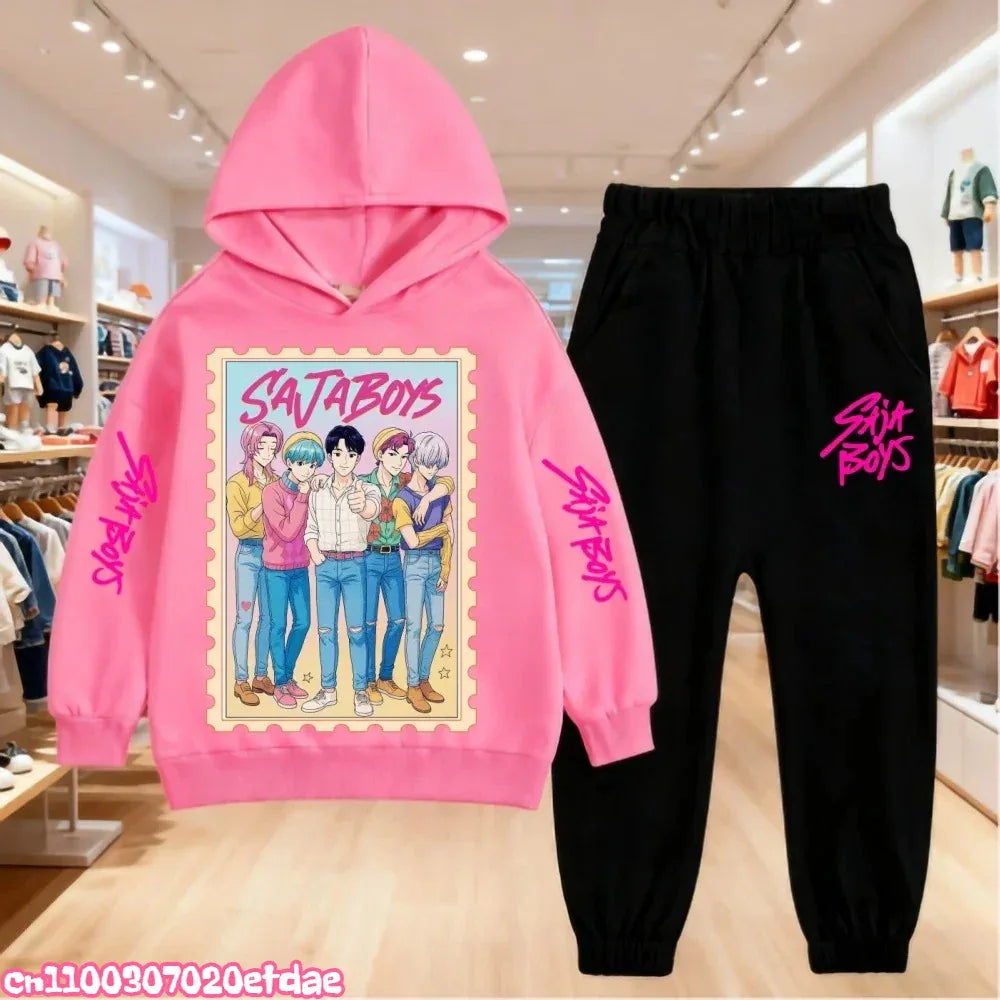 Disney Kids 2 Piece Pullover Hoodie And Pants Set Polyester Unisex 7 To 13Y - ToylandEU