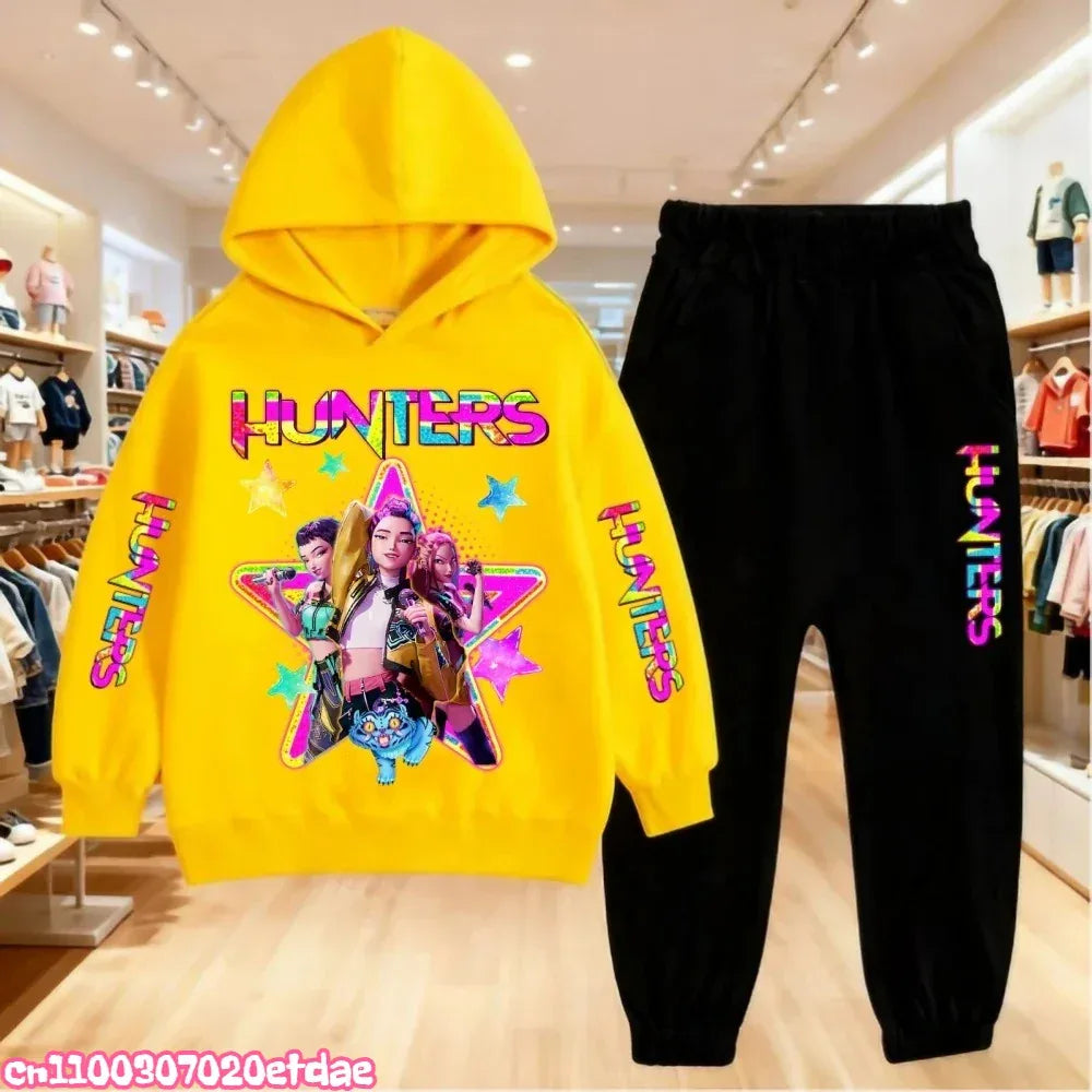 Disney Kids 2 Piece Pullover Hoodie And Pants Set Polyester Unisex 7 To 13Y - ToylandEU