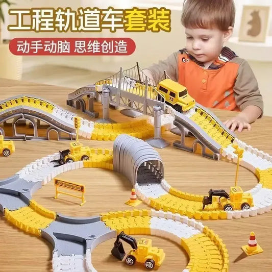 Disney Kids Diecast Car Track Set Puzzle Building Challenge - ToylandEU