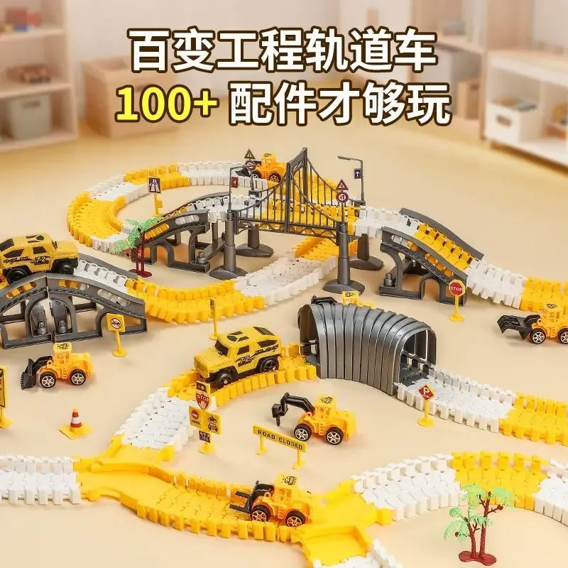 Disney Kids Diecast Car Track Set Puzzle Building Challenge - ToylandEU