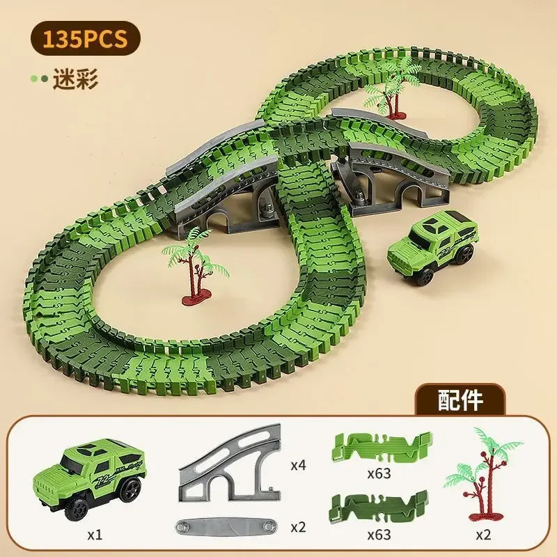 Disney Kids Diecast Car Track Set Puzzle Building Challenge - ToylandEU