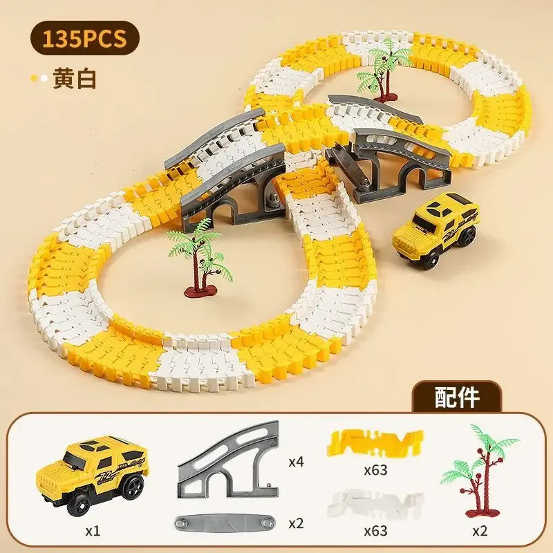 Disney Kids Diecast Car Track Set Puzzle Building Challenge - ToylandEU