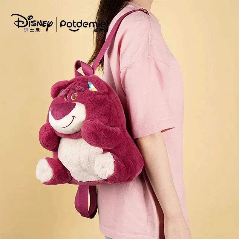 Disney Lotso And Stitch Plush Backpack With Adjustable Straps - ToylandEU