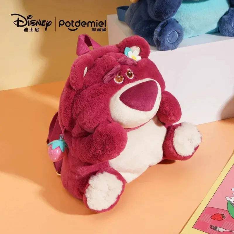 Disney Lotso And Stitch Plush Backpack With Adjustable Straps - ToylandEU