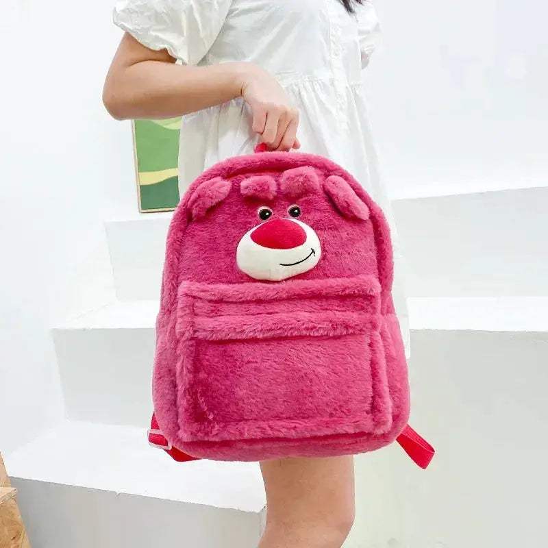 Disney Lotso Plush Backpack Large Capacity Kids School Bag - ToylandEU