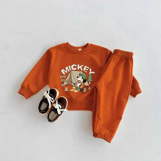 Disney Mickey 2pc Kids Hoodie Sweatshirt And Pants Set 1-3Y Cotton-Polyester - ToylandEU