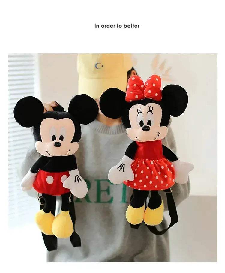 Disney Mickey Plush Backpack Soft Cartoon Bag For Girls - ToylandEU