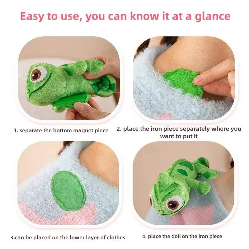 Disney Pascal Chameleon Plush Toy 17cm Cute Shoulder Plushie Gift - ToylandEU