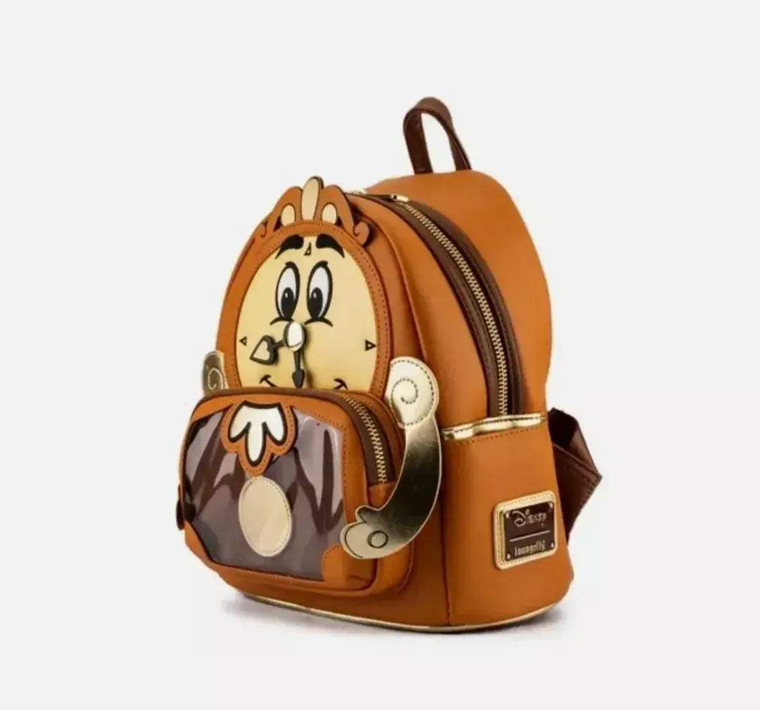 Disney Plush Cosplay Mini Backpack Scrump Cogsworth With Double Straps - ToylandEU