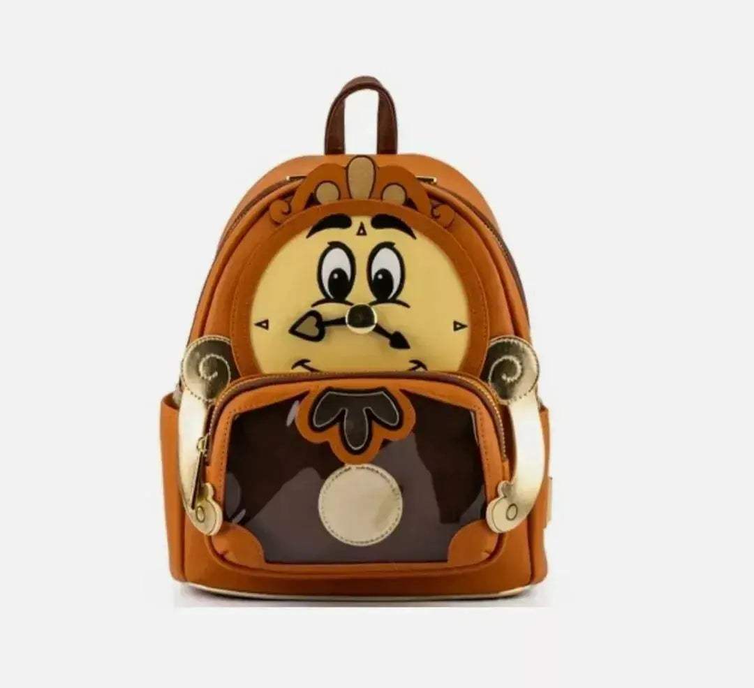Disney Plush Cosplay Mini Backpack Scrump Cogsworth With Double Straps - ToylandEU