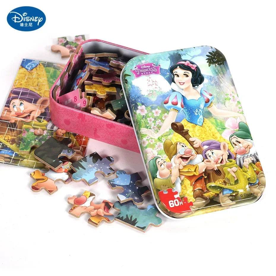 Disney Princess Frozen Spider-Man 60-Piece Wooden Puzzle Toy - ToylandEU